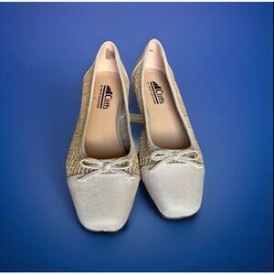 Cliffs by White Mountain Bodhi Ballet Flats Women’s Size 7W Beige Raffia Shoes